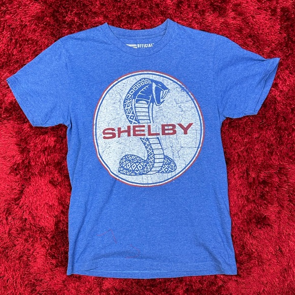 Ford Other - Shelby Cobra Shirt USA Racing Auto Small Heather Blue Ford